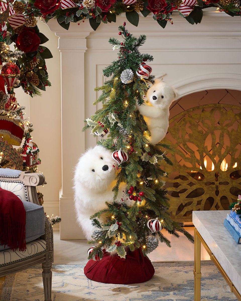 Peppermint Cheer White Play Tree, 48"